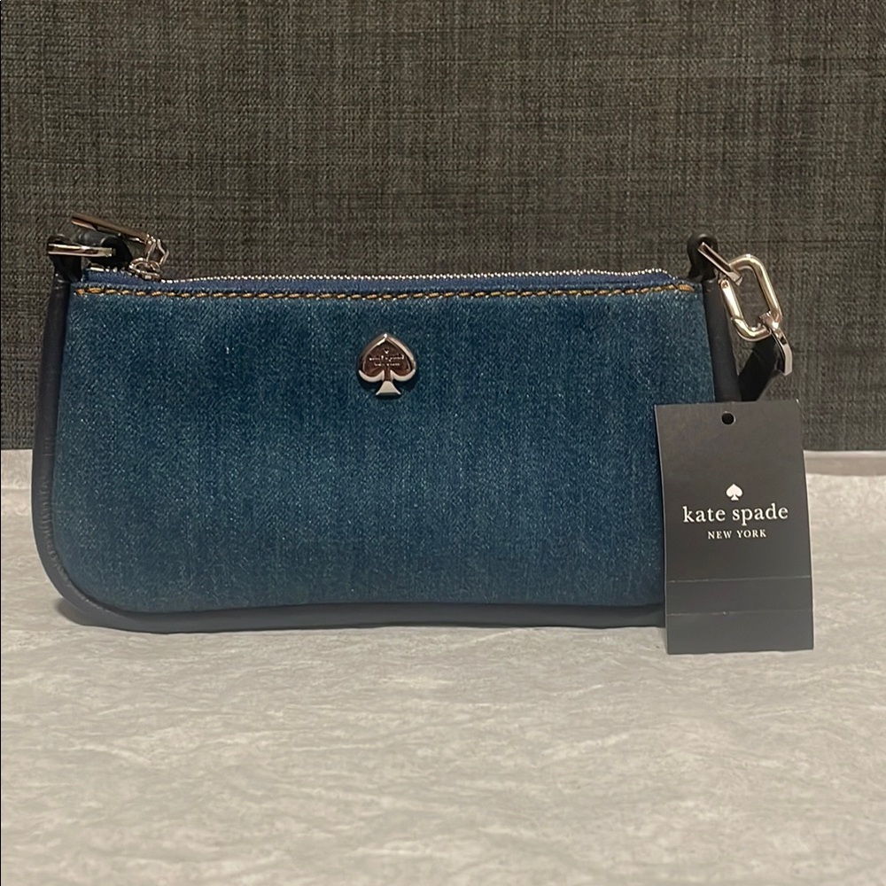 NWT KATE SPADE DENIM “KAYLA” BAG